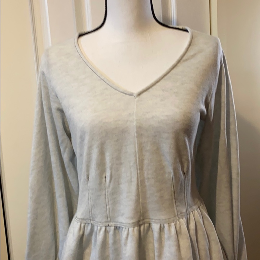 Anthropologie eri+ali peplum long sleeve M